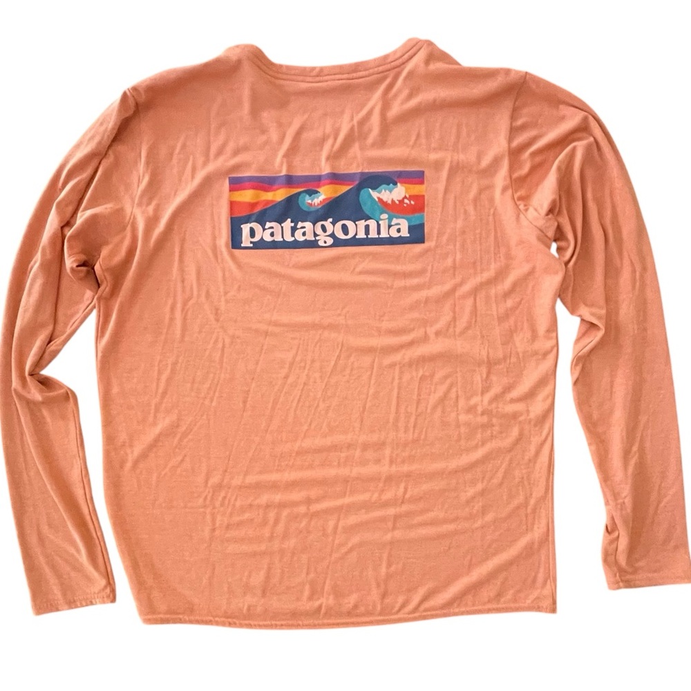 🍊Patagonia Women’s Large Long sleeve Capilene  Orange
